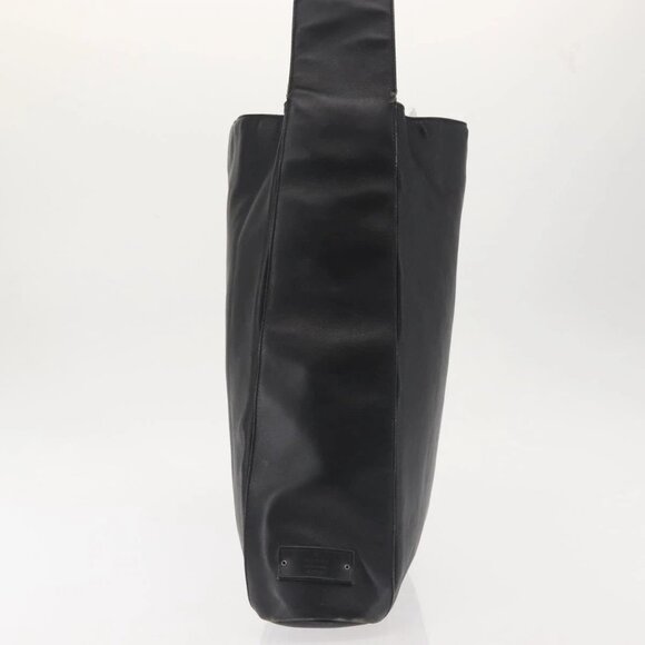 GUCCI Shoulder Bag Leather Black Silver Auth 143208 - Picture 7 of 16